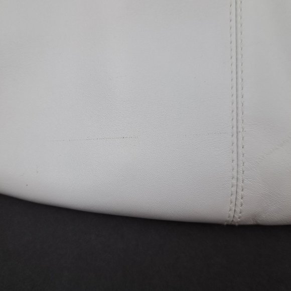 Hobo International White Shoulder Bag Asymmetrical Minimalist Design - Picture 14 of 16